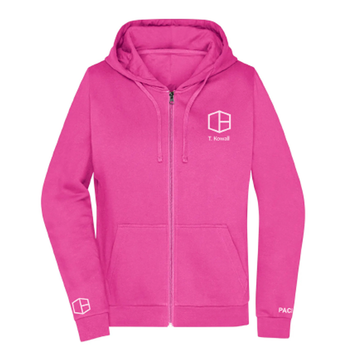 FBV Hoodie Zipper Damen Pink