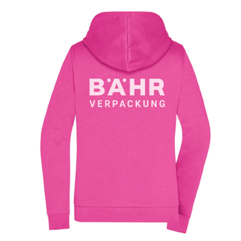 FBV Hoodie Zipper Damen Pink