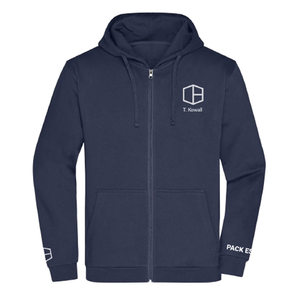 FBV Hoodie Zipper Herren Navy Blau