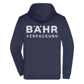 FBV Hoodie Zipper Herren Navy Blau