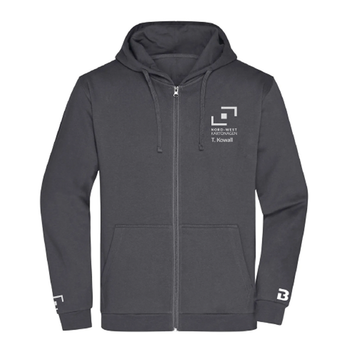 NWK Hoodie Zipper Herren Graphit Grau