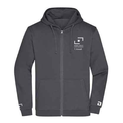 NWK Hoodie Zipper Herren Graphit Grau