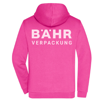 FBV Hoodie Zipper Herren Pink