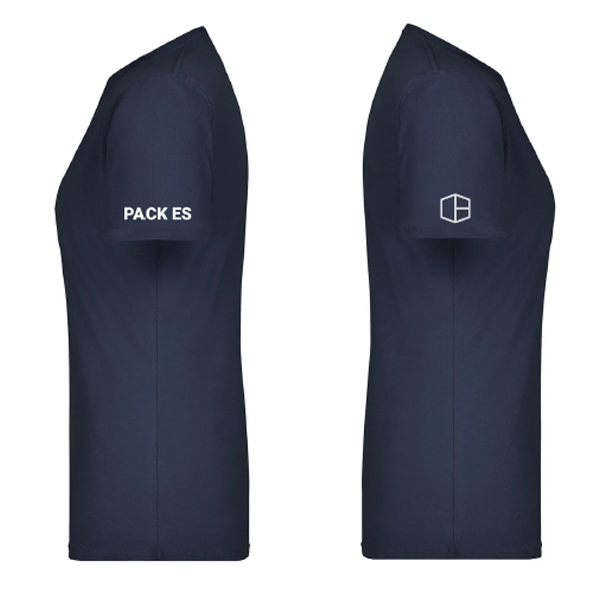 FBV T-Shirt Damen Navy Blau