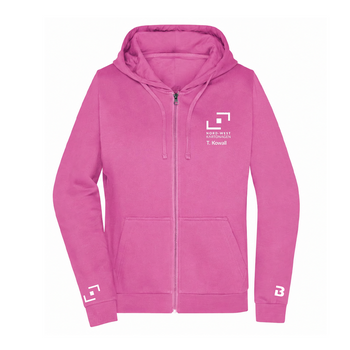 NWK Hoodie Zipper Damen Pink