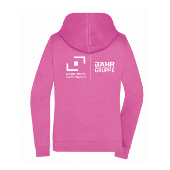 NWK Hoodie Zipper Damen Pink