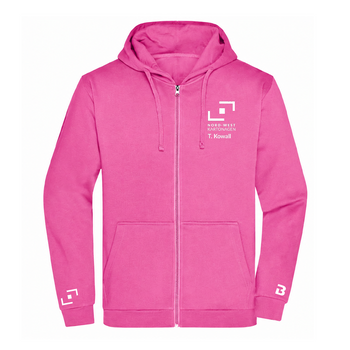 NWK Hoodie Zipper Herren Pink