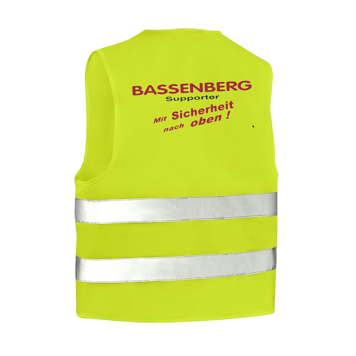 Bassenberg Supporter Warnschutz Weste warngelb (EN ISO 20471 4205)