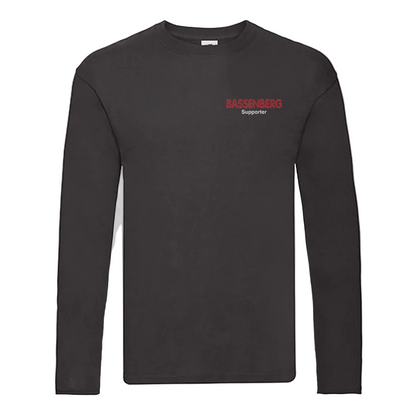 Bassenberg Supporter T-Shirt Langarm schwarz (F243)