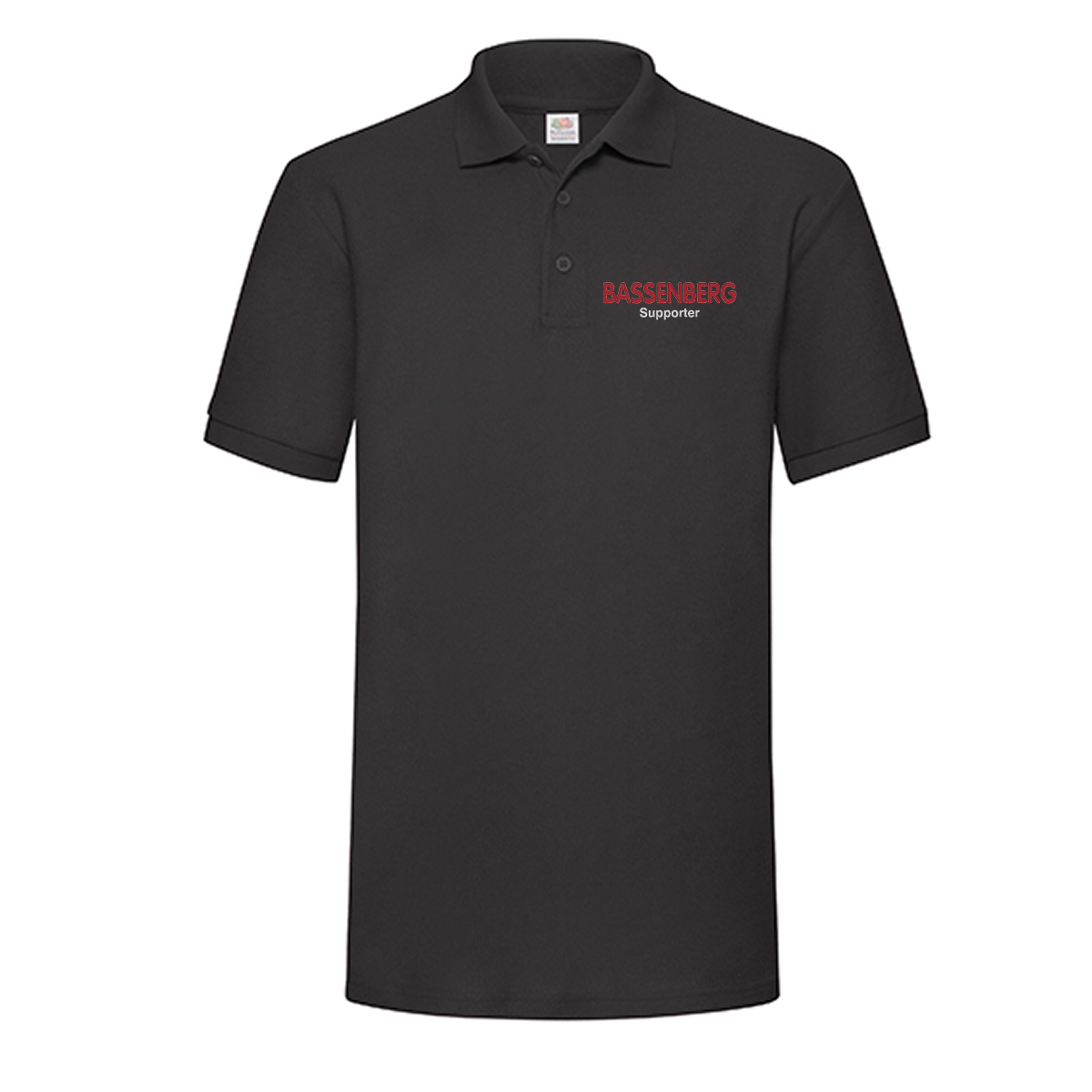 Bassenberg Supporter Poloshirt schwarz (Heavy Pique F503)