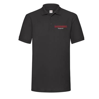 Bassenberg Supporter Poloshirt schwarz (Heavy Pique F503)