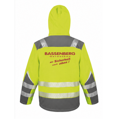 IDA Bassenberg Softshell Jacke warngelb (EN ISO 20471 RT331)