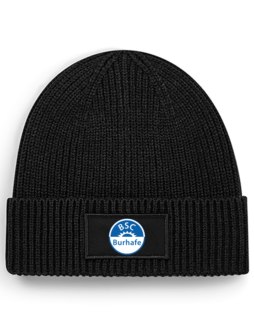 BSC Burhafe Fan - Rippstrick Beanie schwarz