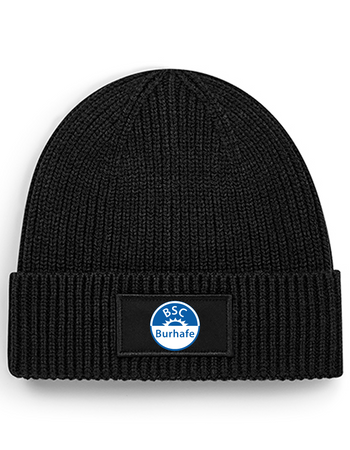 BSC Burhafe Fan - Rippstrick Beanie schwarz