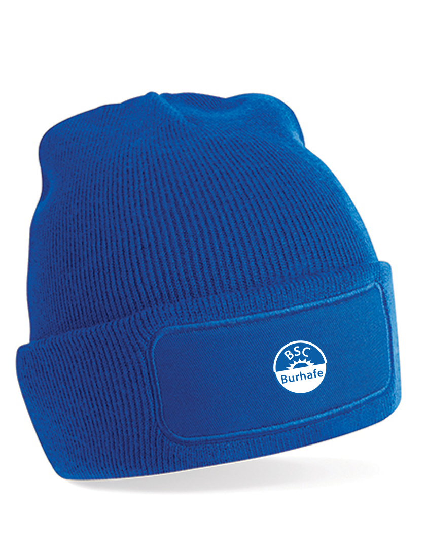 BSC Burhafe Fan - Beanie Patch blaumit logo