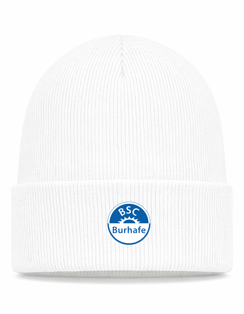 BSC Burhafe Fan - Beanie Strick weiß