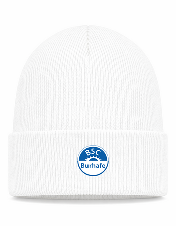 BSC Burhafe Fan - Beanie Strick weiß