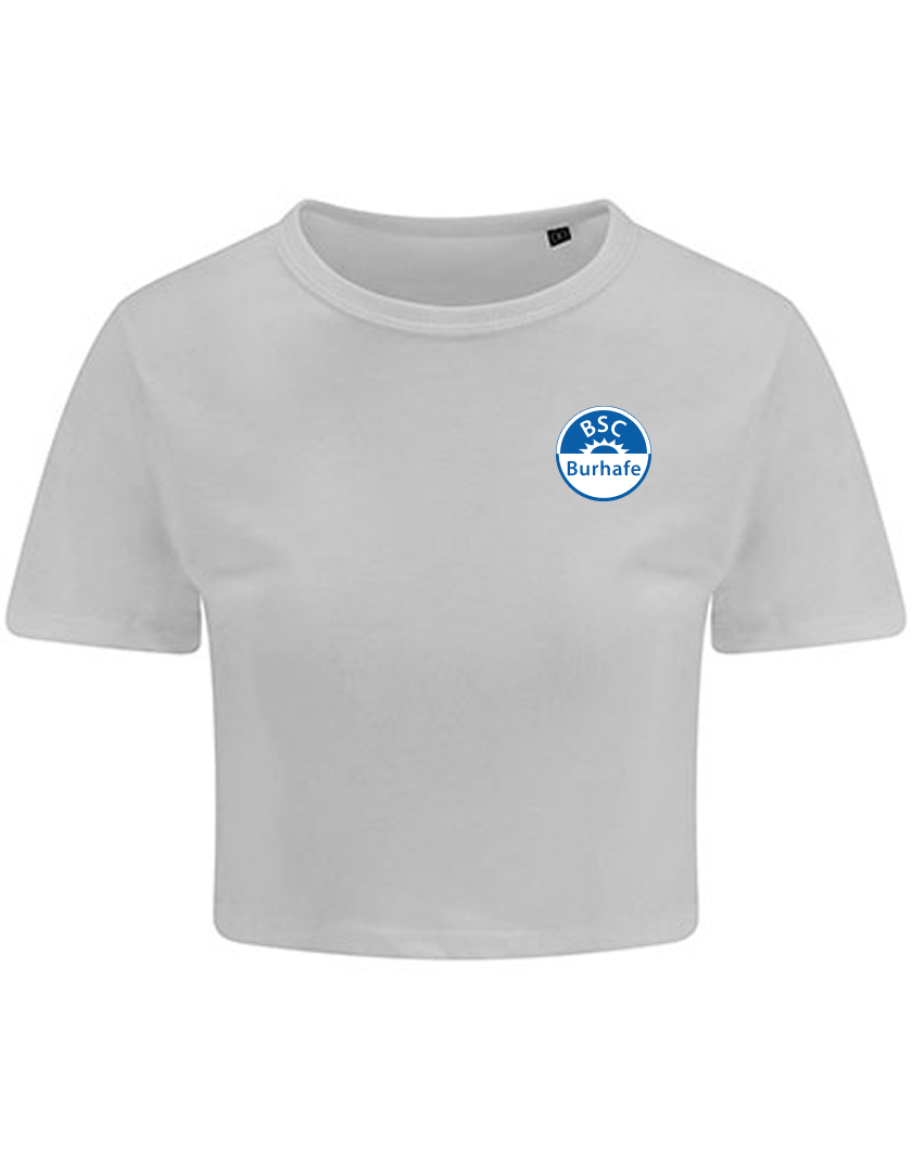 BSC Burhafe Fan - T-Shirt Crop Damen weiß