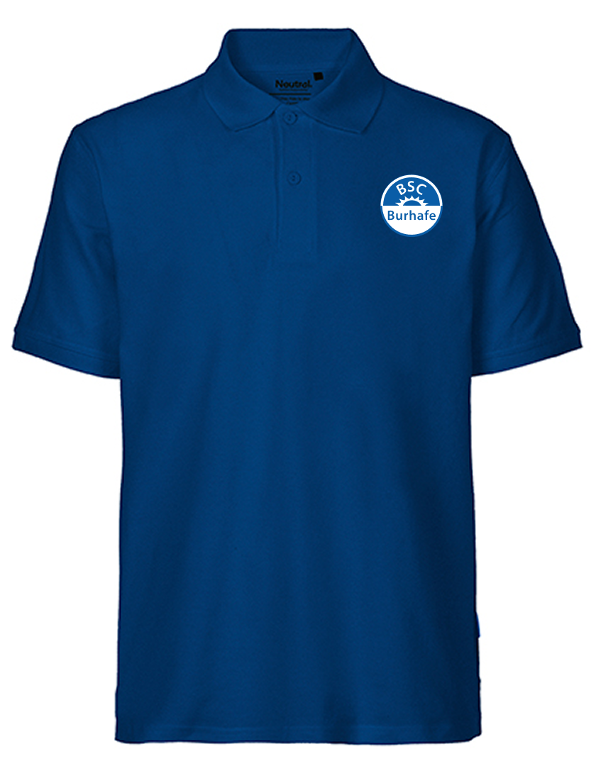 BSC Burhafe Fan - Poloshirt Fairtrade Herren blaumit logo