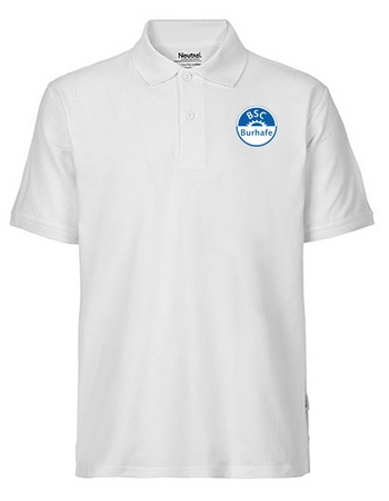 BSC Burhafe Fan - Poloshirt Fairtrade Herren weiß
