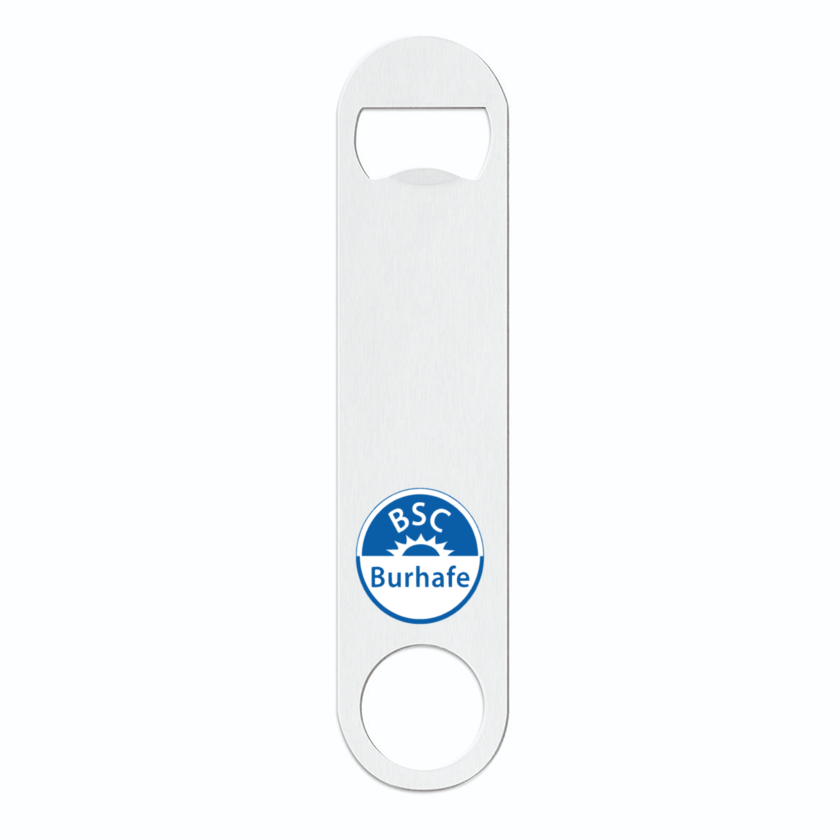 BSC Burhafe Fan - Edelstahl Flaschenöffner weiß