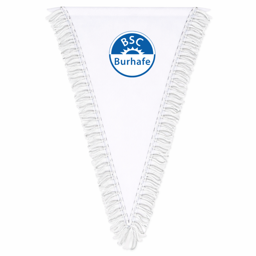 BSC Burhafe Fan - Wimpel 23*29 weiß blau