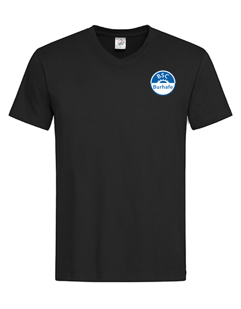 BSC Burhafe Fan - T-Shirt V-Ausschnitt Herren schwarz