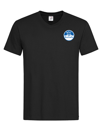 BSC Burhafe Fan - T-Shirt V-Ausschnitt Herren schwarz