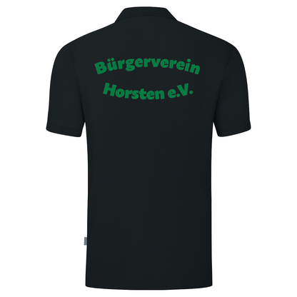 Bürgerverein Horsten Polo Doubletex Schwarz Druck