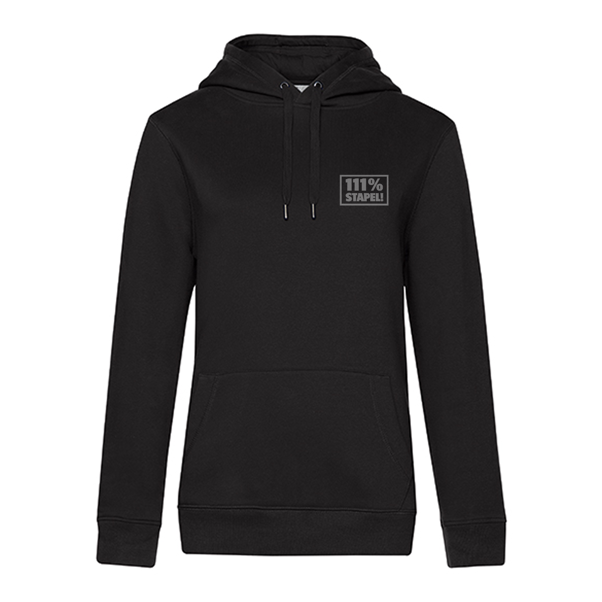 BV Stapel "Hoodie 111%" Damen schwarz