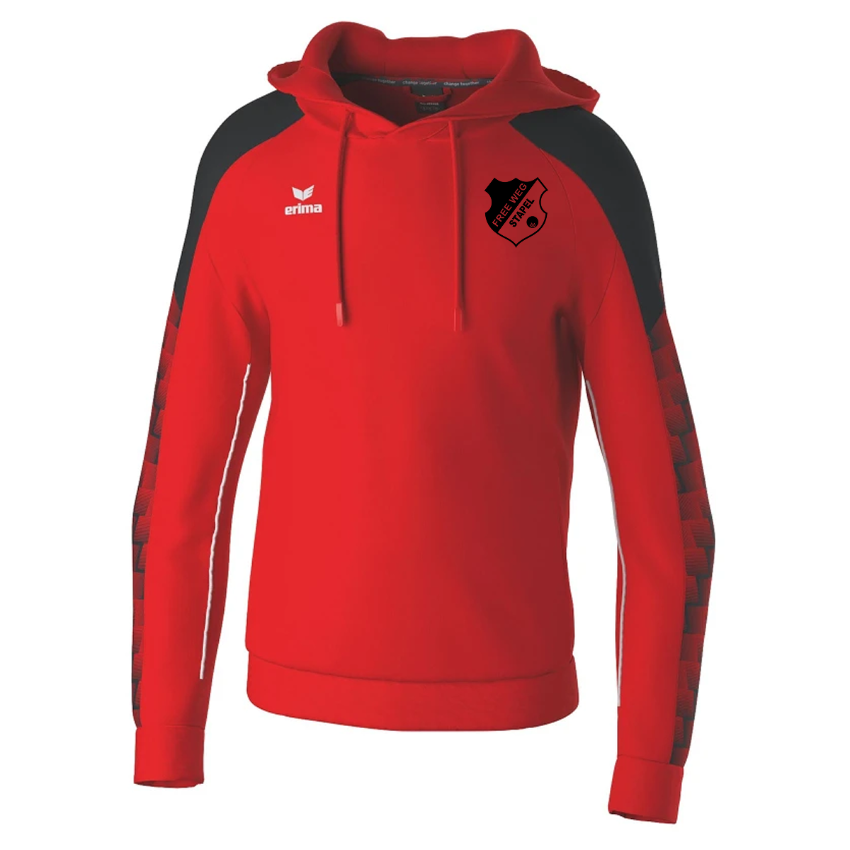 BV Stapel Kapuzensweat Unisex Rot