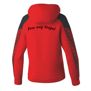BV Stapel Kapuzensweat Unisex Rot