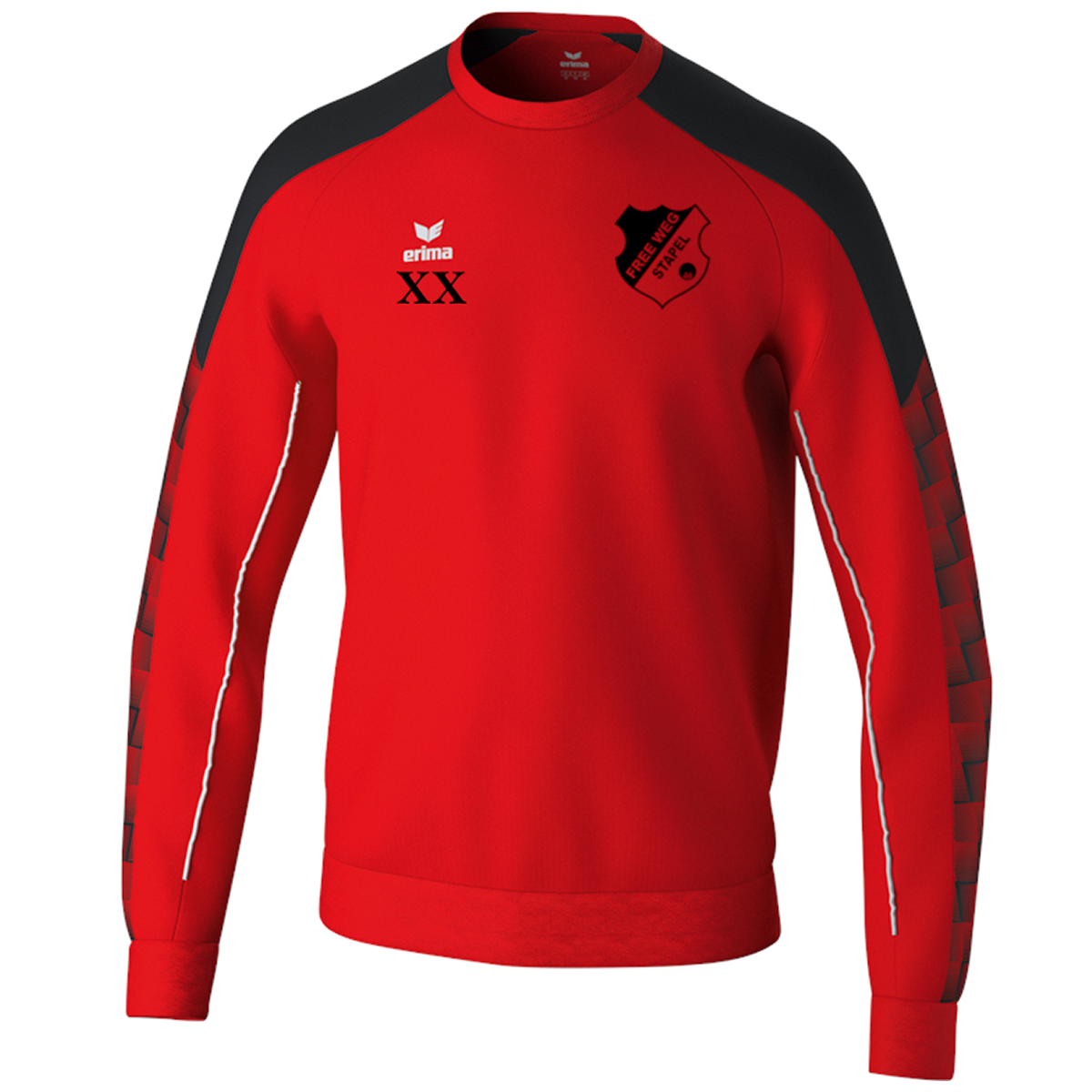 BV Stapel Sweatshirt Unisex Rot