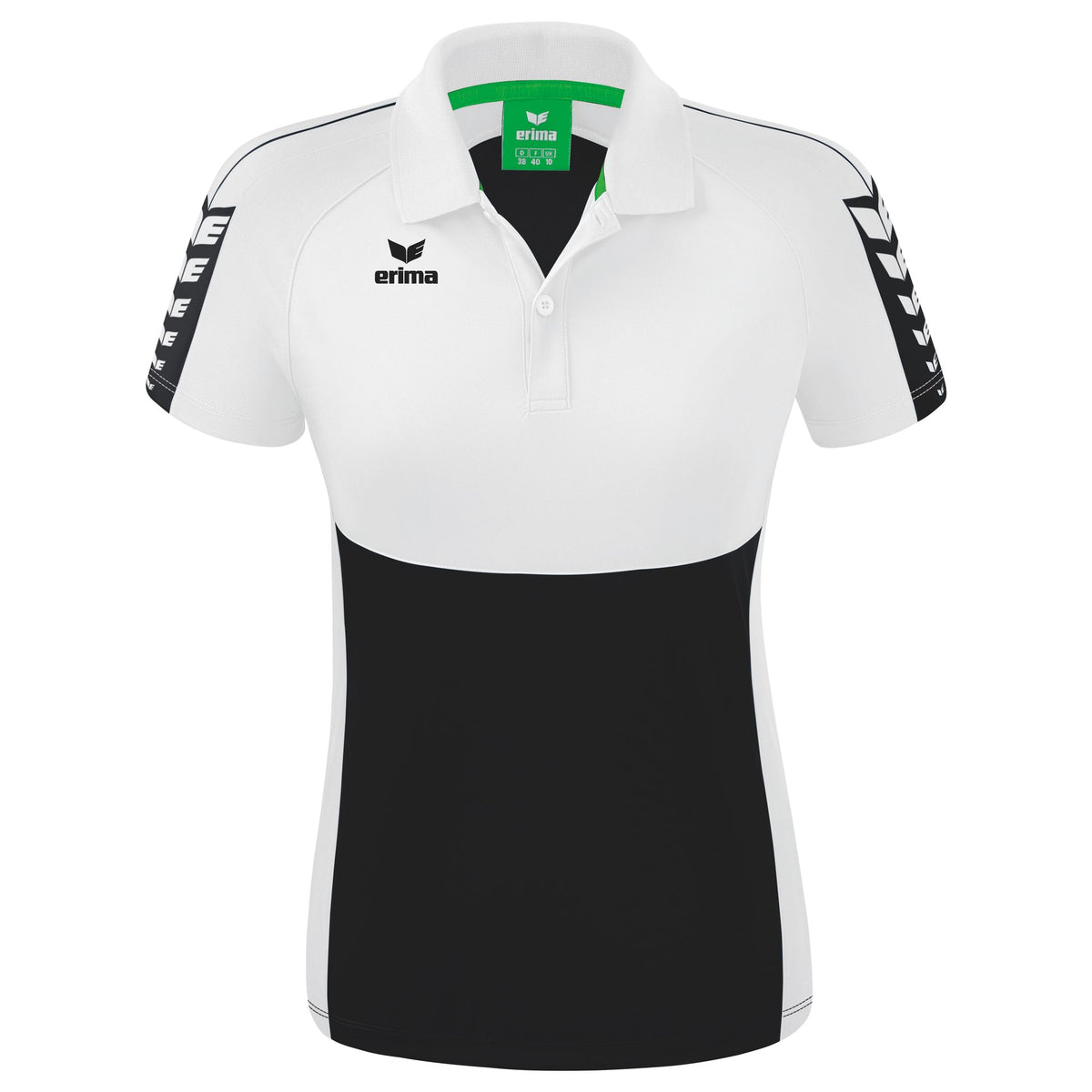 ERIMA Six Wings Poloshirt Damen (schwarz/weiß)