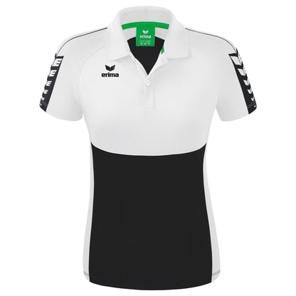 ERIMA Six Wings Poloshirt Damen (schwarz/weiß)