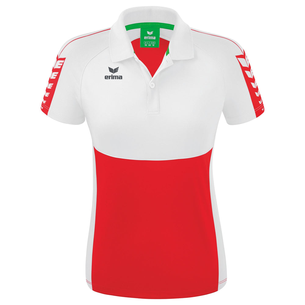 ERIMA Six Wings Poloshirt Damen (rot/weiß)