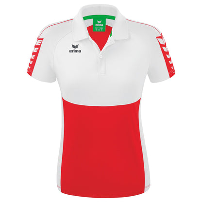 ERIMA Six Wings Poloshirt Damen (rot/weiß)