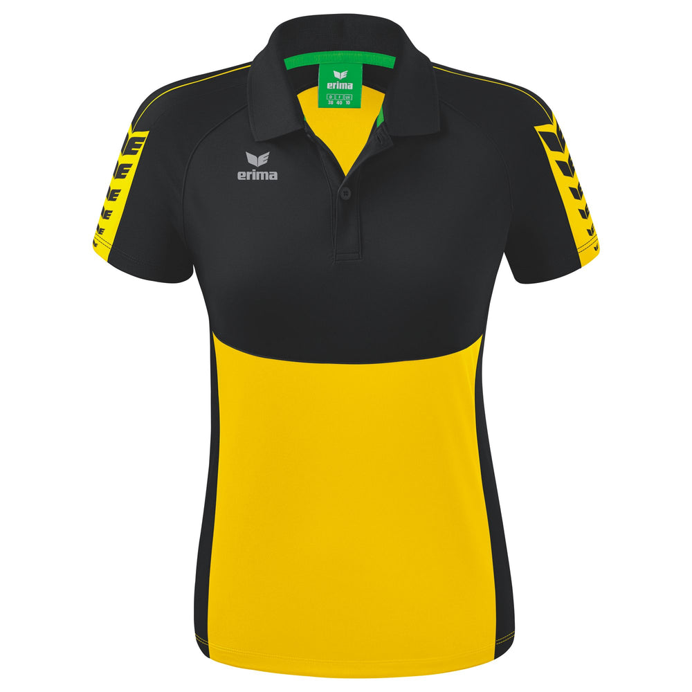 ERIMA Six Wings Poloshirt Damen (gelb/schwarz)