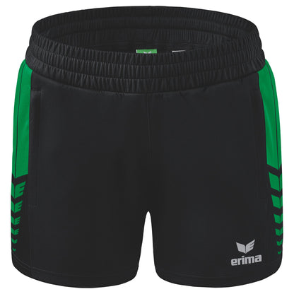 ERIMA Six Wings Worker Shorts Damen (schwarz/smaragd)