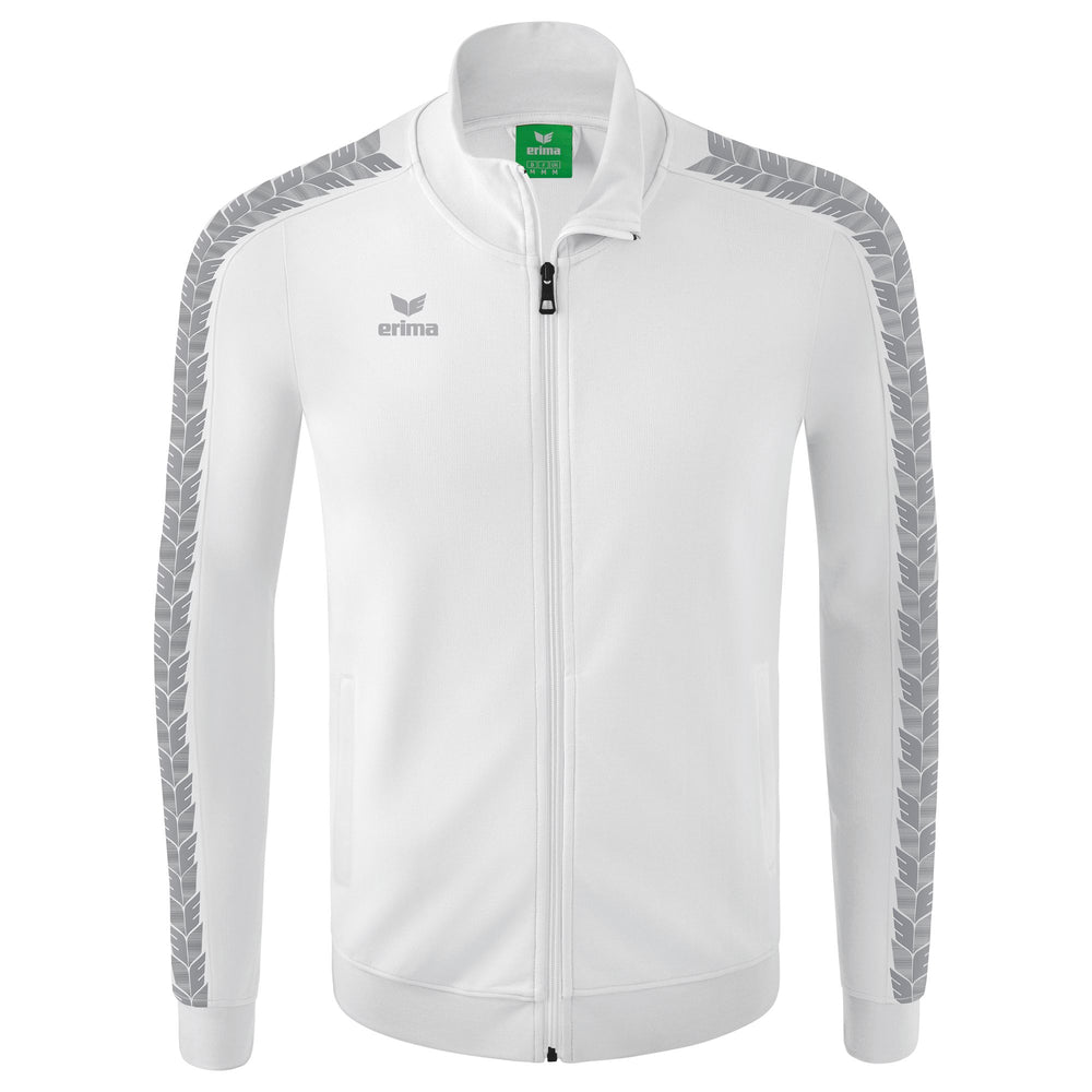 ERIMA Essential Team Tracktop Jacke (weiß/monument grey)