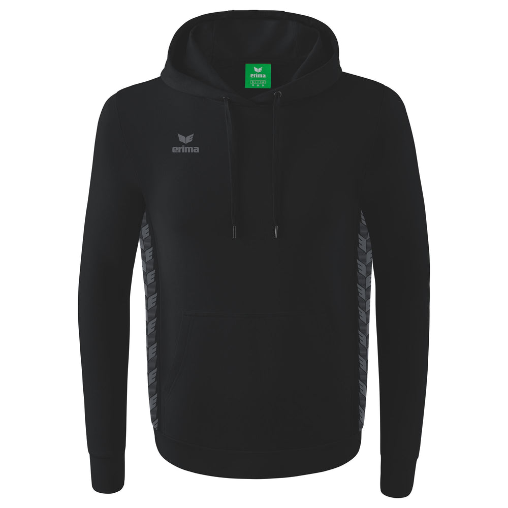 ERIMA Essential Team Kapuzensweat (schwarz/slate grey)