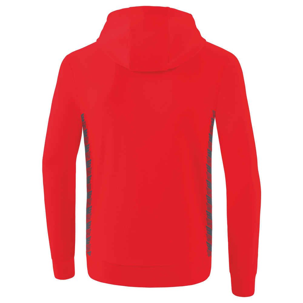 ERIMA Essential Team Kapuzensweat (rot/slate grey)