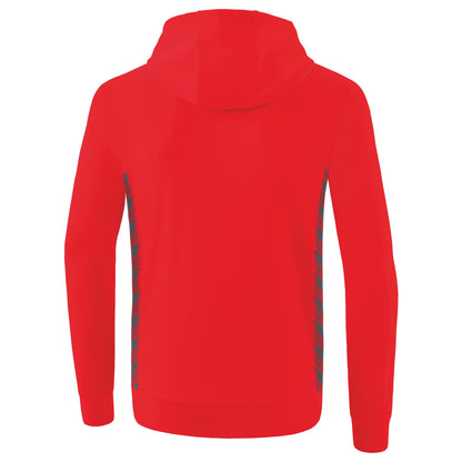 ERIMA Essential Team Kapuzensweat (rot/slate grey)