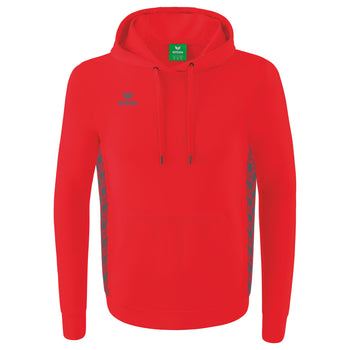 ERIMA Essential Team Kapuzensweat (rot/slate grey)