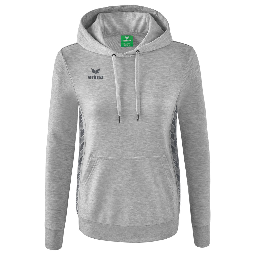 ERIMA Essential Team Kapuzensweat Damen (hellgrau melange/slate grey)