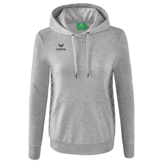 ERIMA Essential Team Kapuzensweat Damen (hellgrau melange/slate grey)