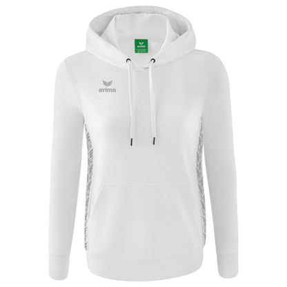 ERIMA Essential Team Kapuzensweat Damen (weiß/monument grey)