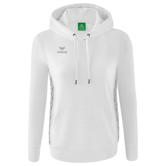 ERIMA Essential Team Kapuzensweat Damen (weiß/monument grey)