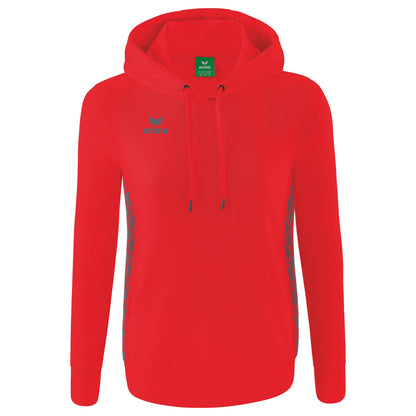 ERIMA Essential Team Kapuzensweat Damen (rot/slate grey)
