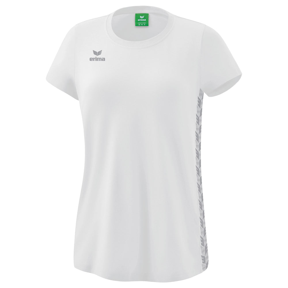 ERIMA Essential Team T-Shirt Damen (weiß/monument grey)